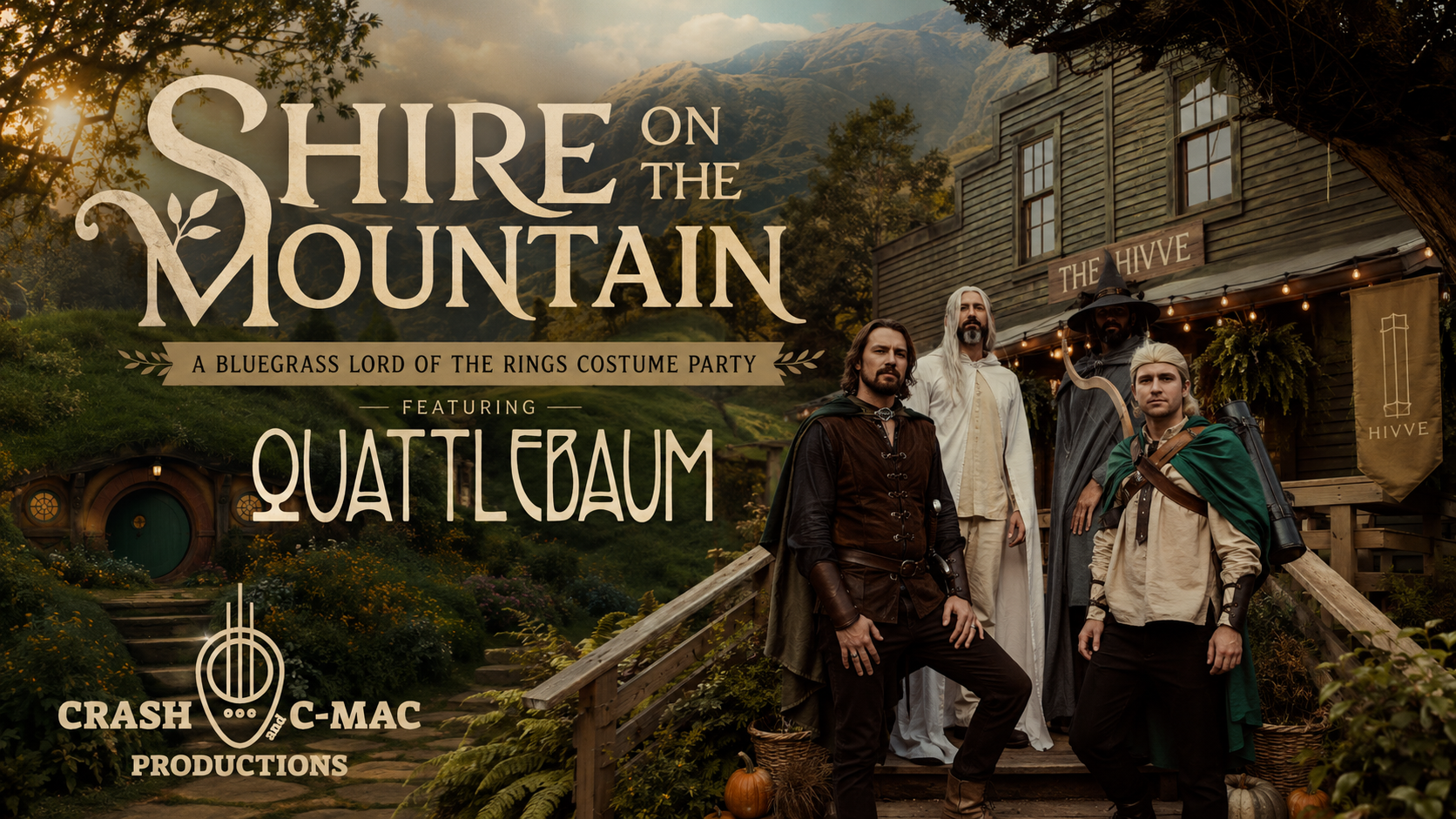 Shire on The Mountain: A Bluegrass Lord of The Rings Costume Party featuring Quattlebaum